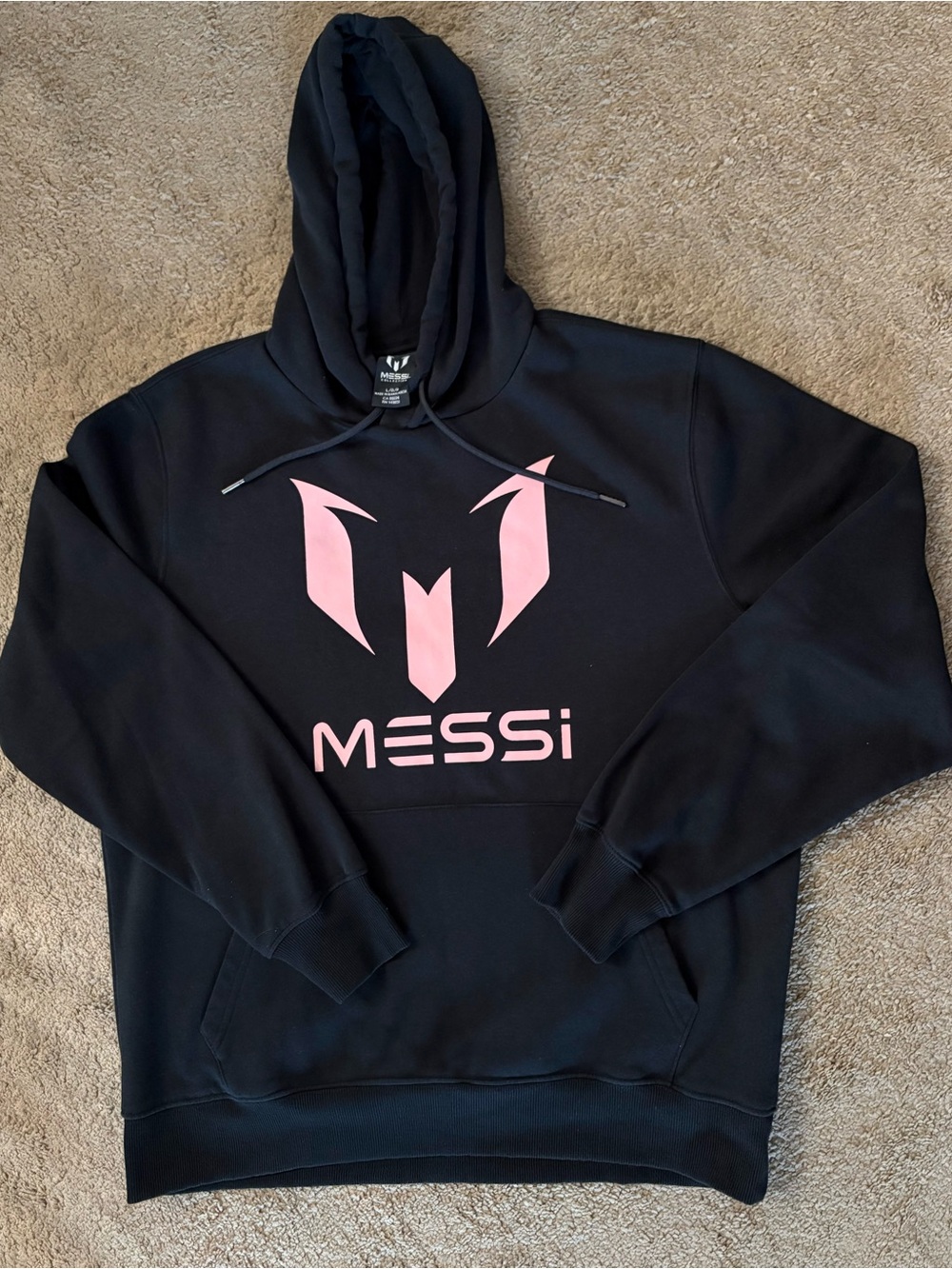Messi Collection Black Wingstar Hoodie size Large